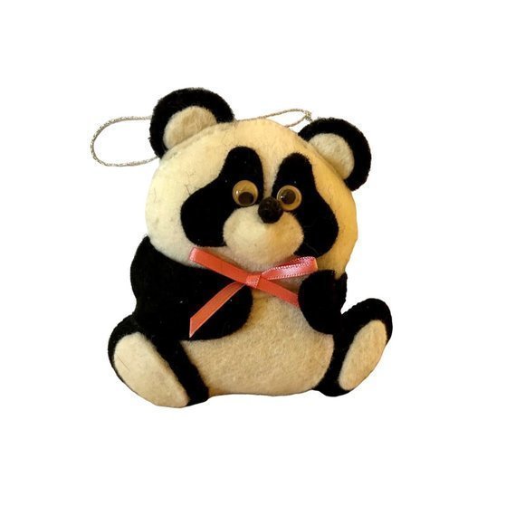 Vintage Felt Ornaments - Panda Bear &‎ Care Bear - Picture 3 of 4